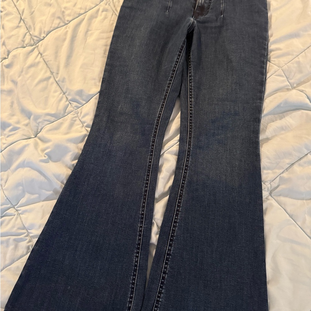 Maurices Dark Blue Flare Jeans